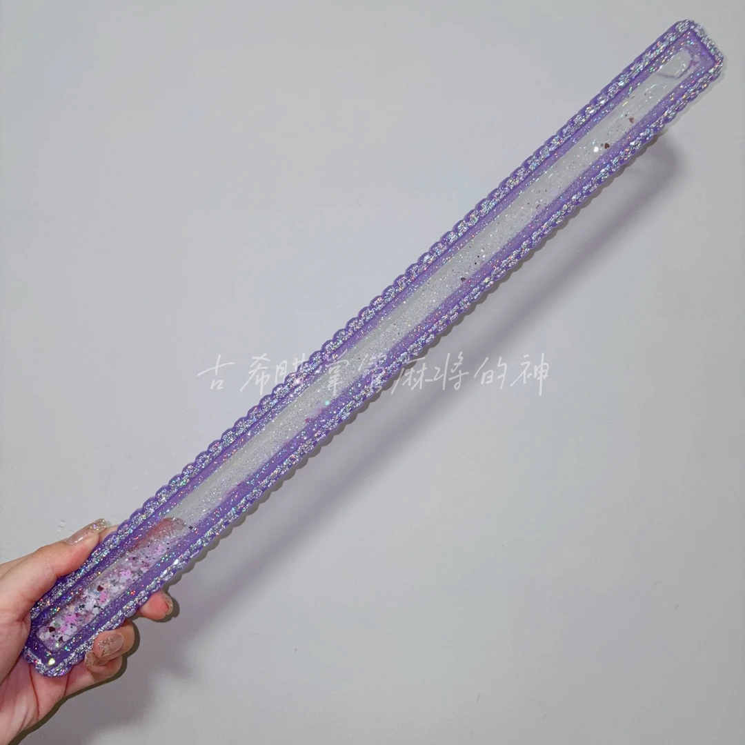 现货新款流沙牌尺麻将尺戒尺 45cm 图片款钻石边框