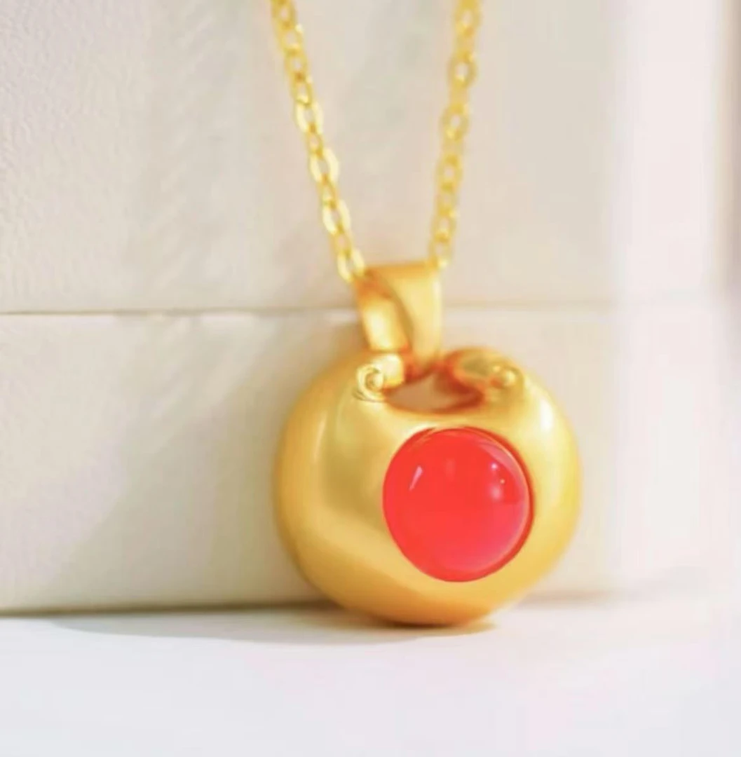 【李总专属】时尚元气小胖福玛瑙玉髓合金镶嵌材质吊坠【ZDZ060】