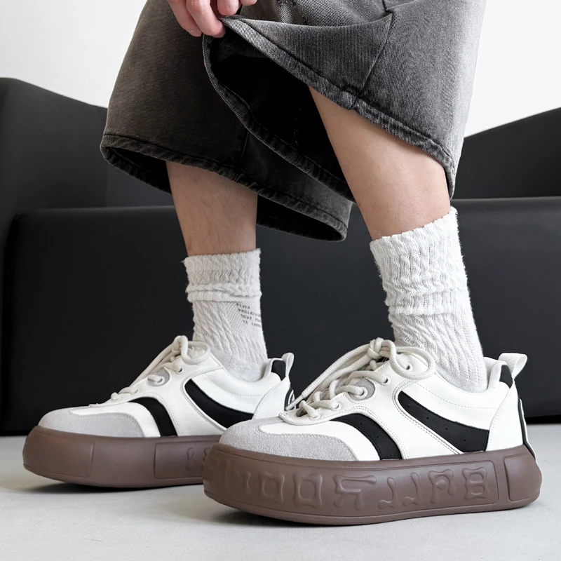 【qbqa设计师版】檀健次同款德训音符鞋大头男女厚底休闲百搭蓬蓬鞋