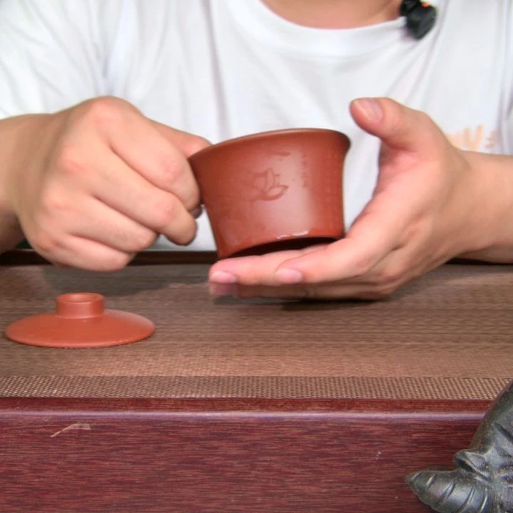 茶杯紫砂高货放漏