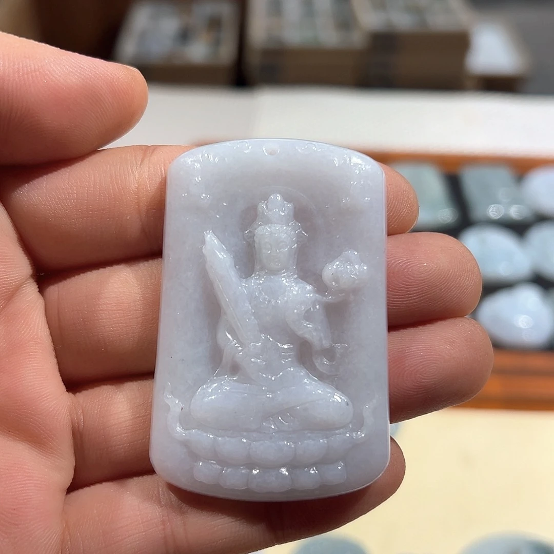 翡翠未镶嵌颈饰挂件