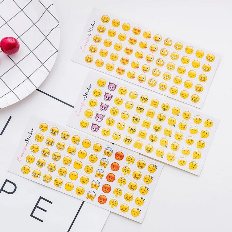聊天创意表情包贴纸可爱贴贴纸笑脸奖励粘贴画卡通迷你手账装饰