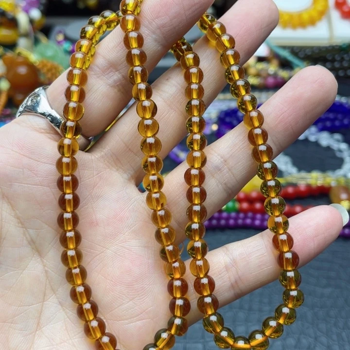树脂制品24号黄色项链