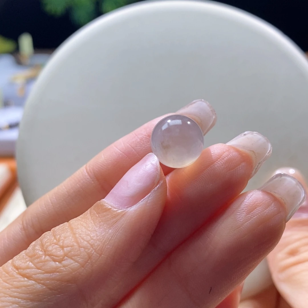 颈饰未镶嵌翡翠翡翠高冰咖色珠11.7mm