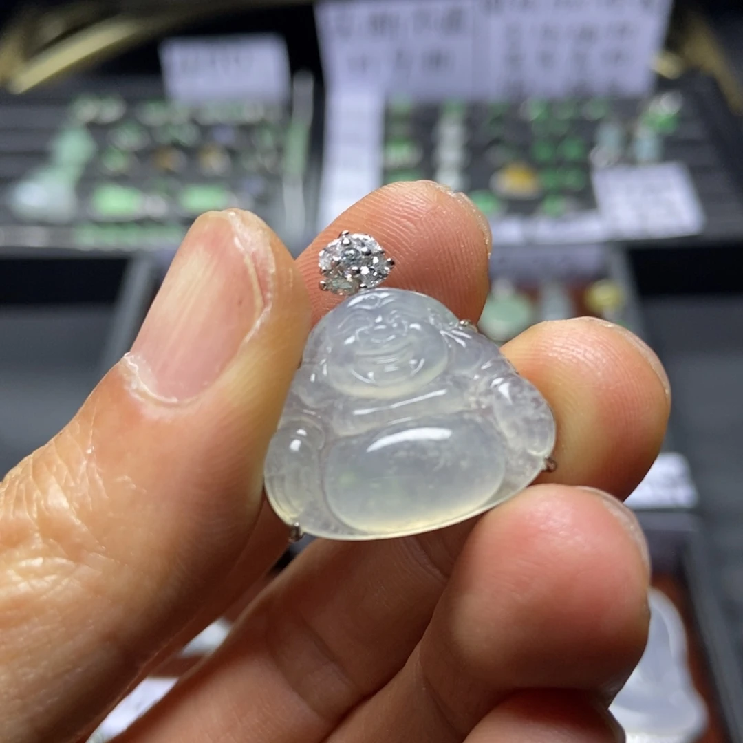 翡翠银S925镶嵌颈饰