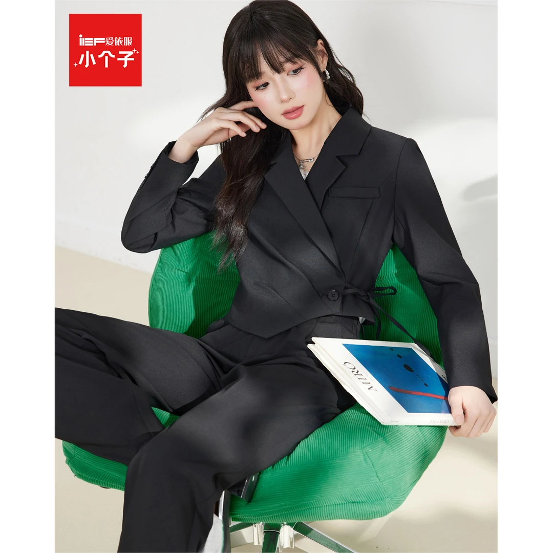 【小个子专属】IEF/爱依服2025秋季新款韩版白领通勤西装上下套裤