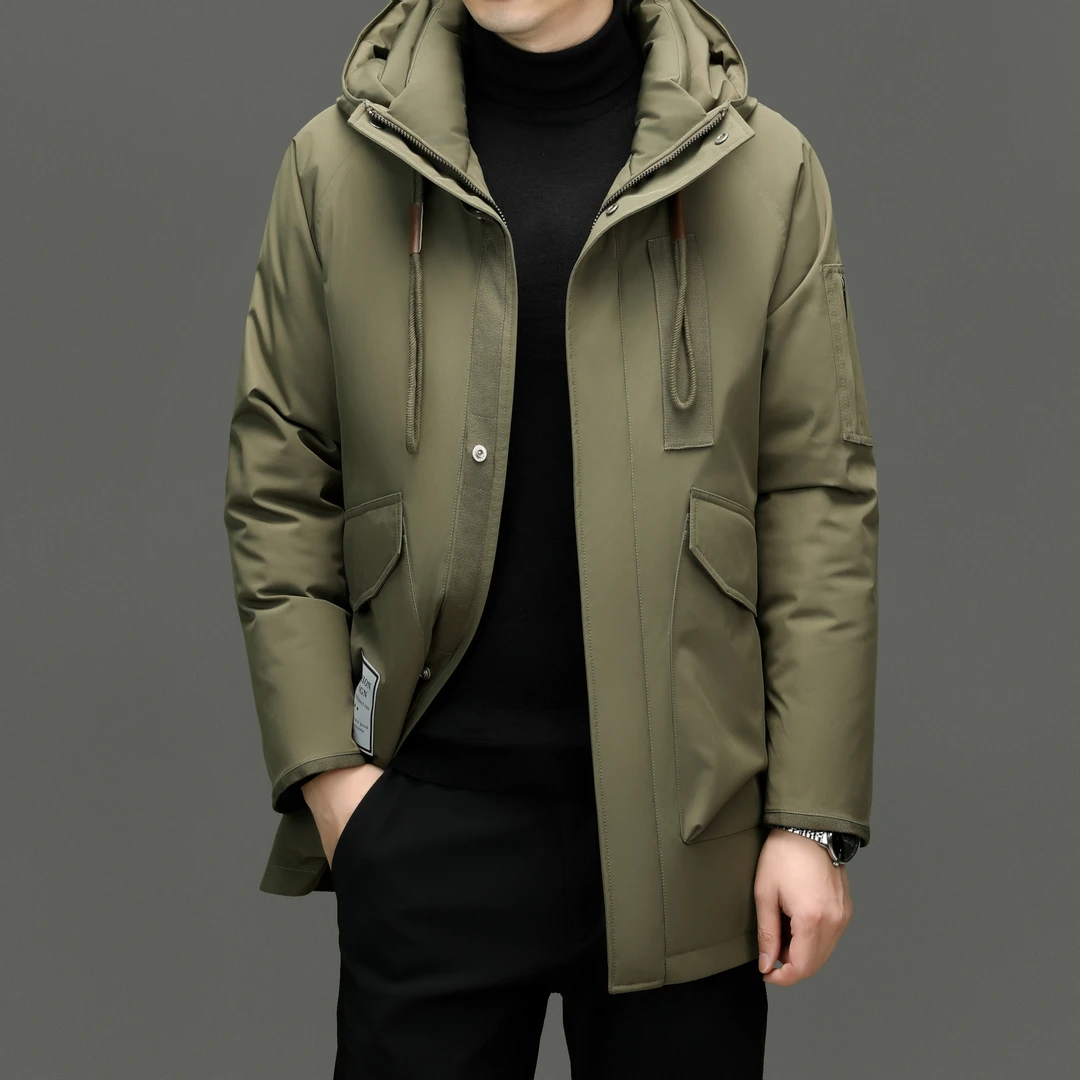 凡客中长款工装羽绒服