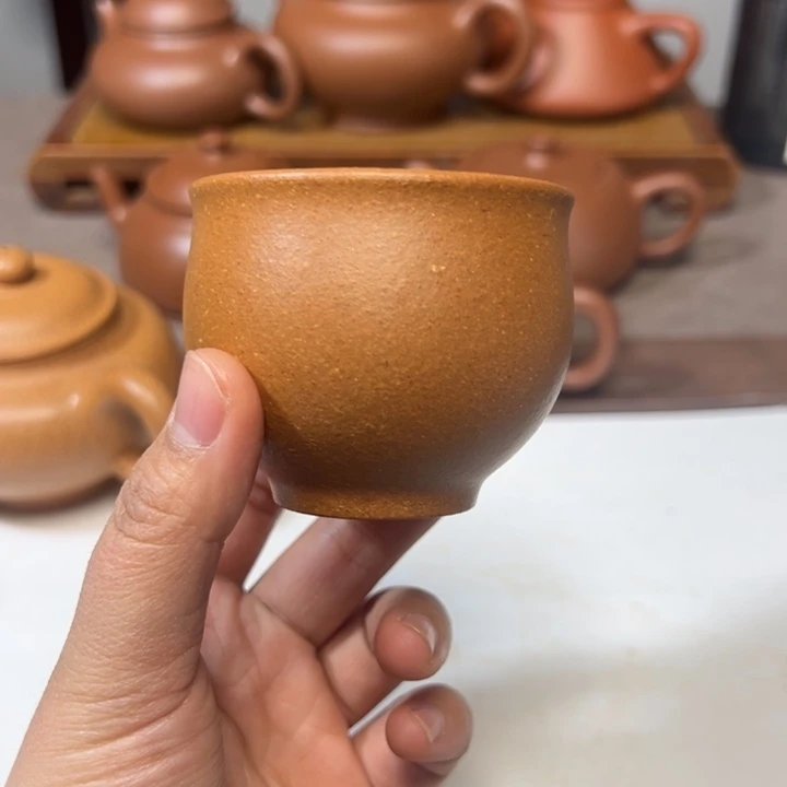 紫砂茶壶主人杯黄金段60