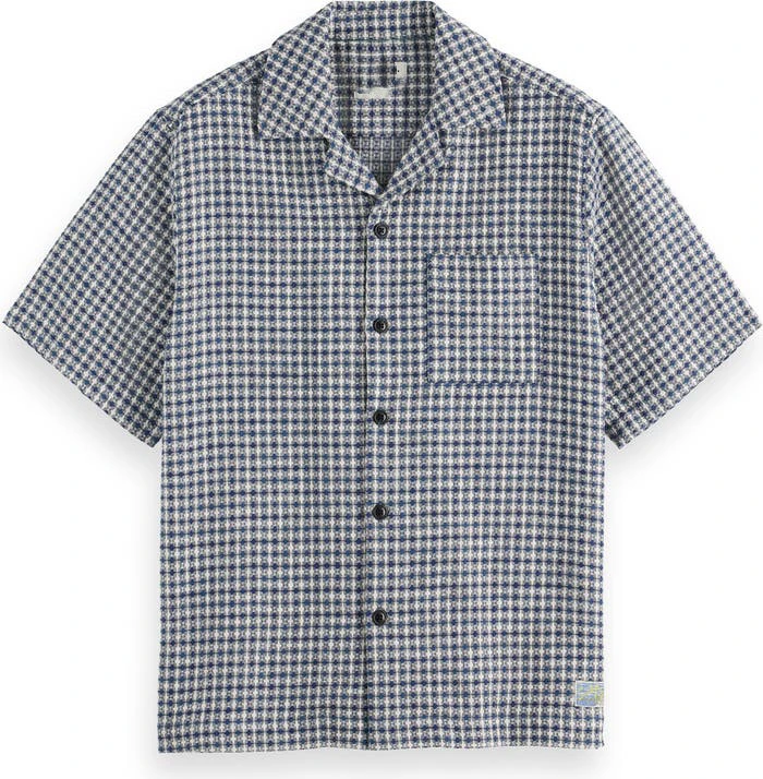 荷兰苏高端男士春季新款休闲针织衬衫短袖