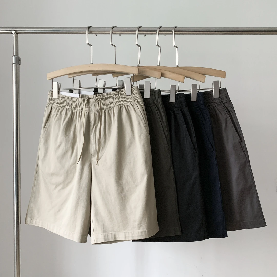 退货补贴 撤柜男女同款水洗棉质透气舒适休闲短裤 5分裤