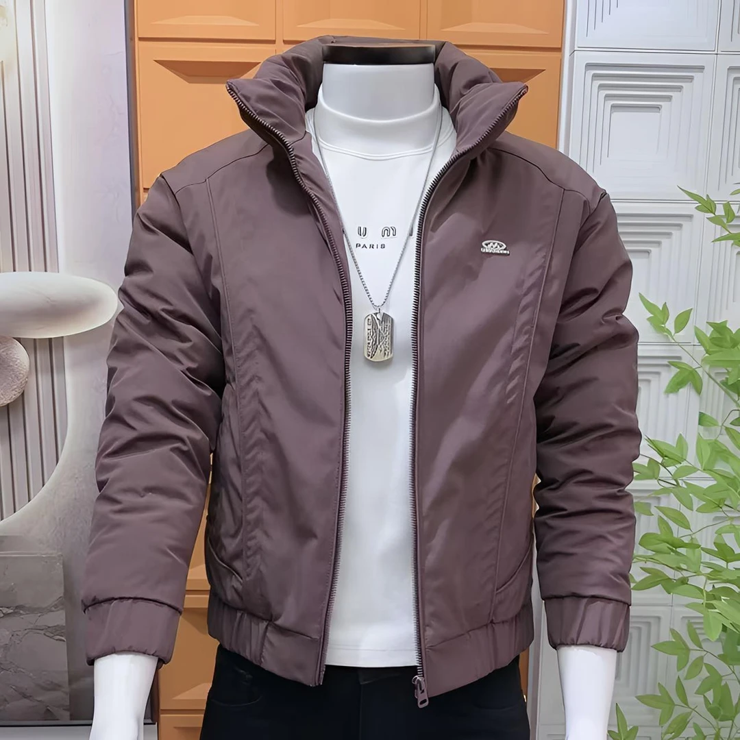 棉衣男士外套冬季2025新款男式冬天外衣百搭立领加厚保暖棉袄男装