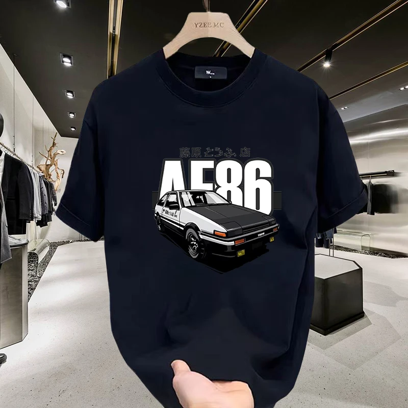 夏季韩版纯棉短袖大码休闲圆领潮流时尚印花百搭宽松男士T恤