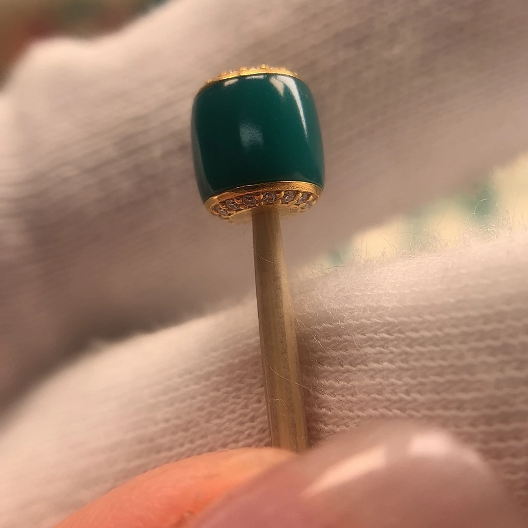 绿松石18K金镶嵌配饰