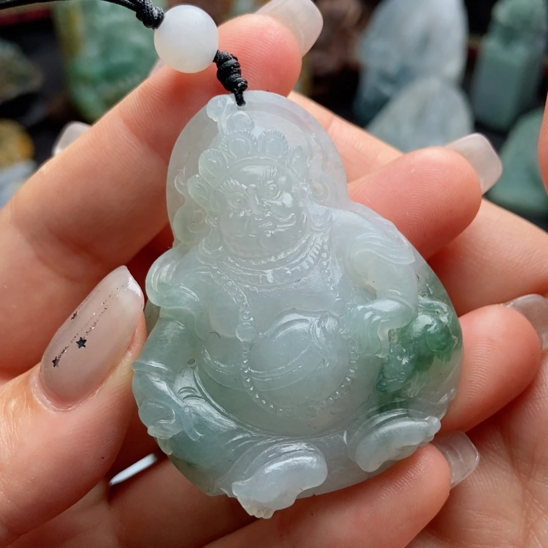 定制翡翠未镶嵌翡翠a货黄财爷