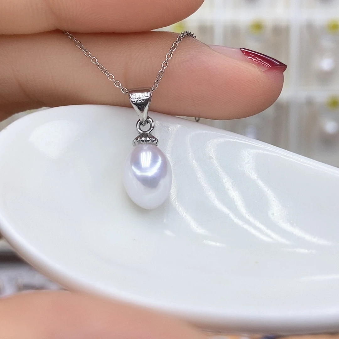 颈饰合金淡水珍珠