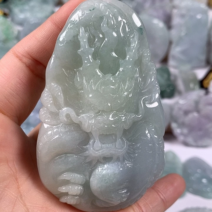 颈饰未镶嵌翡翠随形龙行天下福利