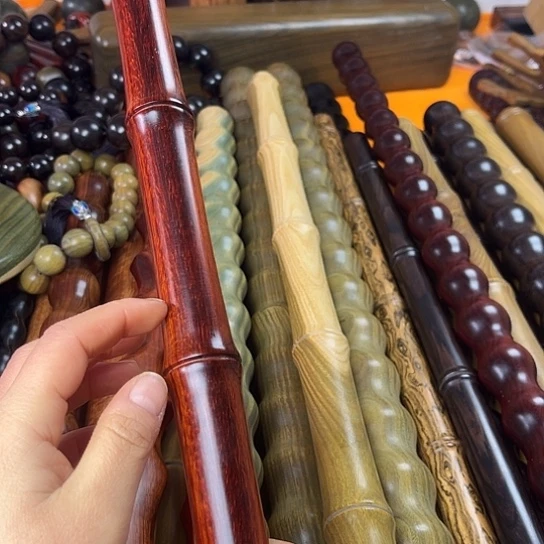 木博**生竹节棍紫檀一根豆豆豆
