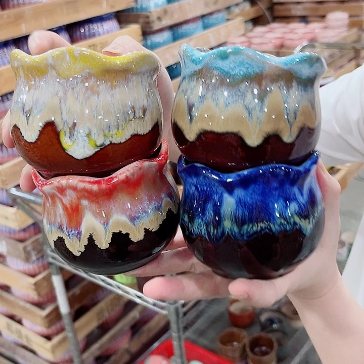 有孔.凑单10元陶瓷花盆发货！