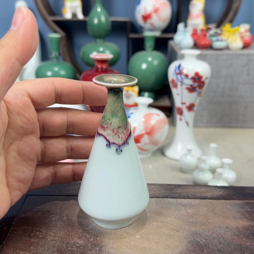 陶瓷手工小花器摆件