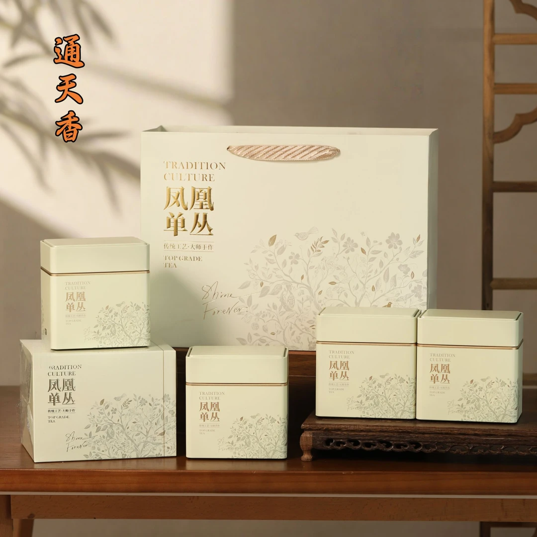 春茶礼高山高品质春茶凤凰单丛通天香125克*4罐精美礼盒包装