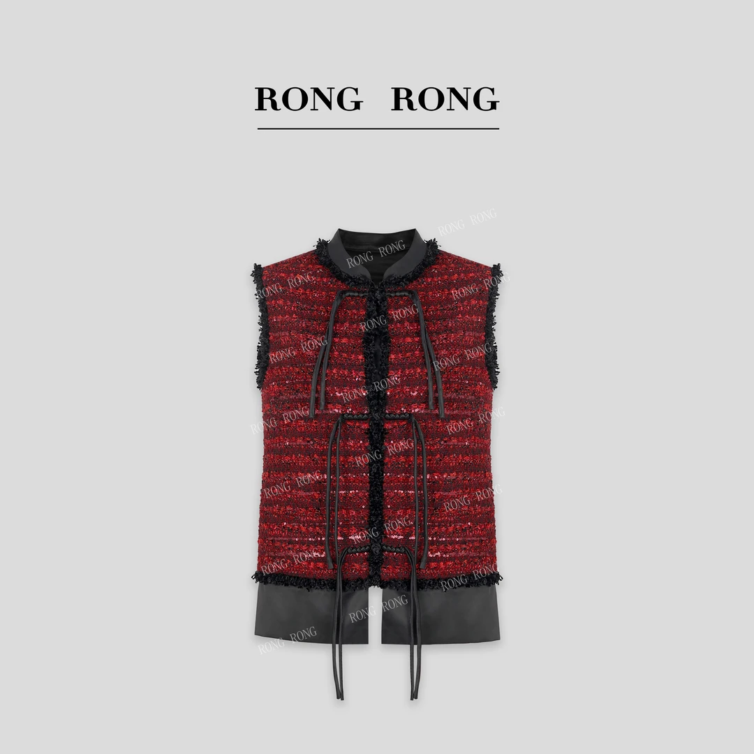 溶溶【炙热星光】RONGRONG 新中式撞色氛围感叠穿马甲G-B8969222