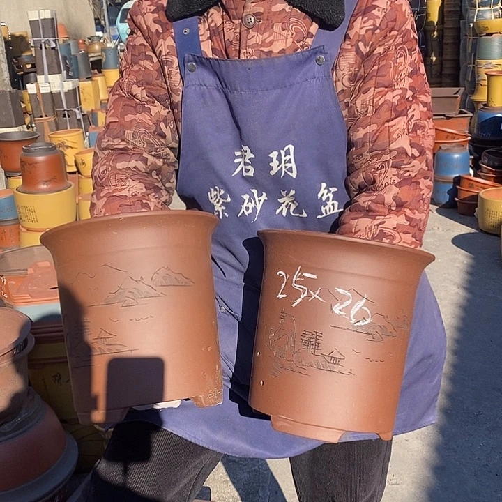 紫砂花盆紫砂花盆