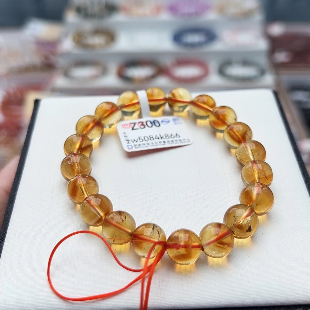 水晶手链未镶嵌10黄水晶Z300