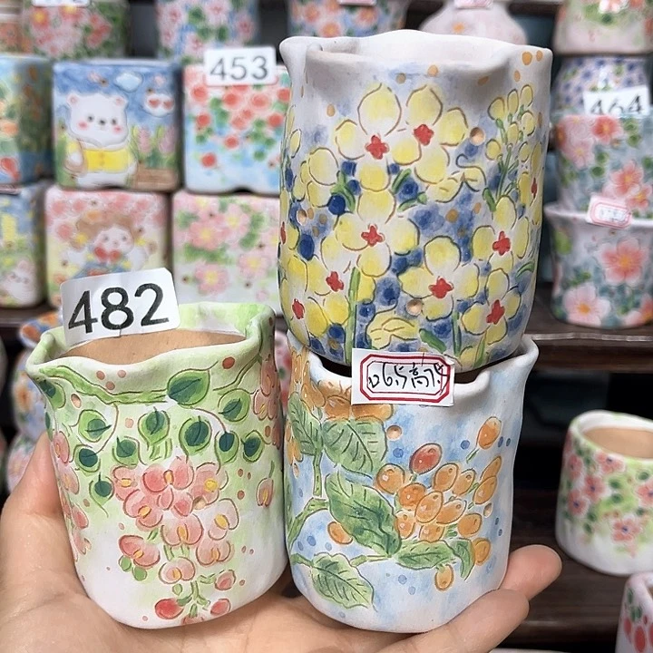 静***默手工多肉植物花盆
