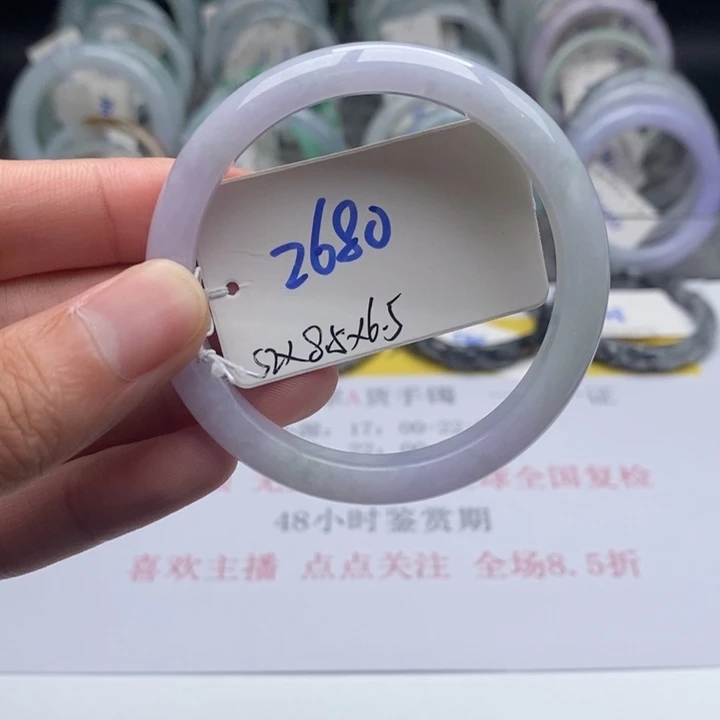 未镶嵌手镯翡翠春彩