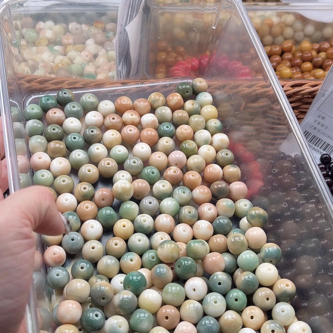 白玉菩提吊坠C/14mm/50+10颗