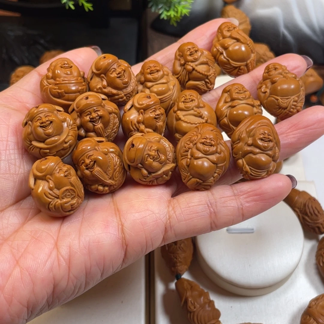 冬***阳手串/手链橄榄核地主财神布袋弥勒橄榄核手串