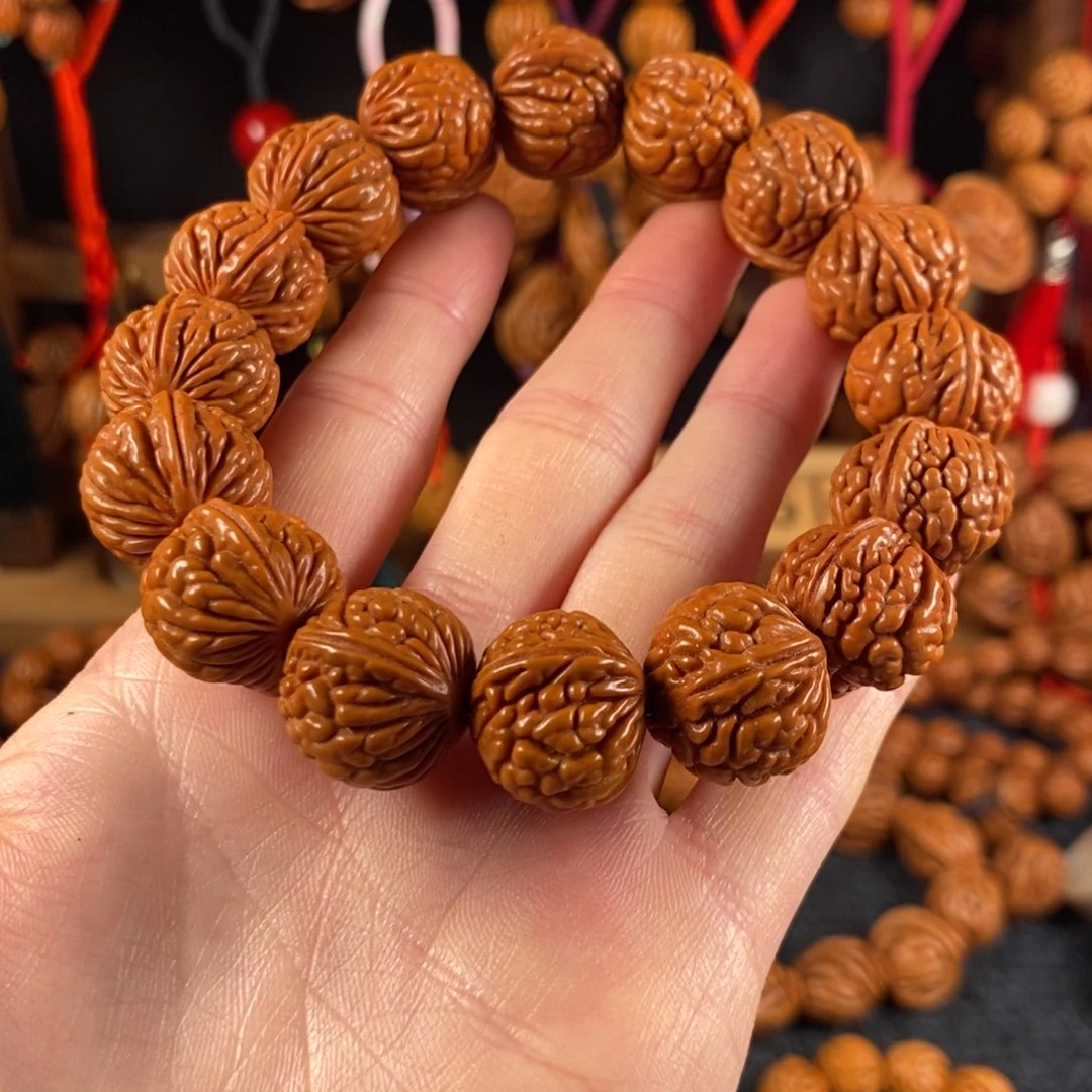 吊坠桃核14链接桃枭手串