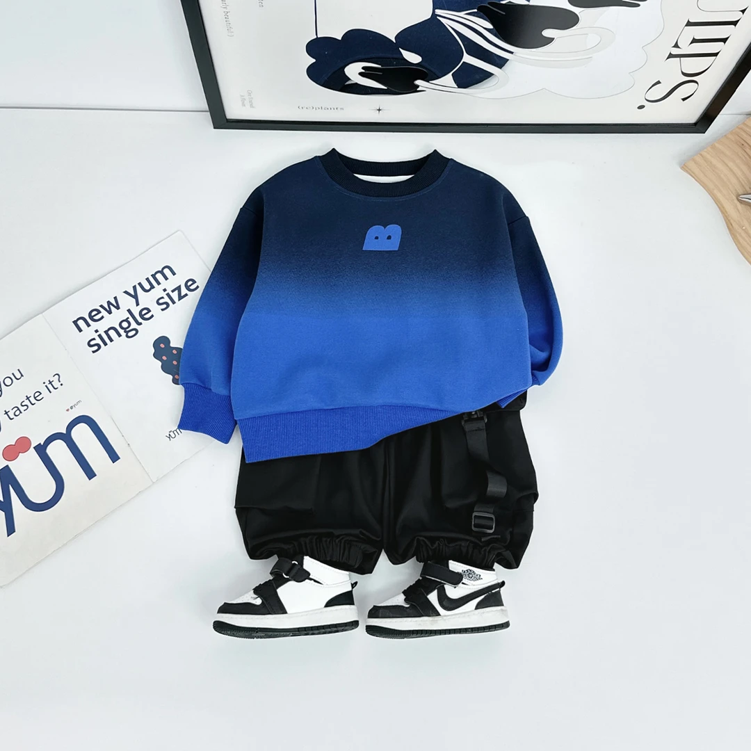 儿童卫衣长袖2025秋新款秋装男童春秋上衣 HZ25675 悠悠童话童装