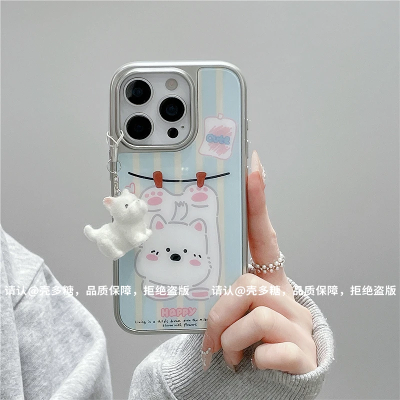 电镀大孔相框玻璃适用苹果iPhone17手机壳16promax潮15/14/13新款