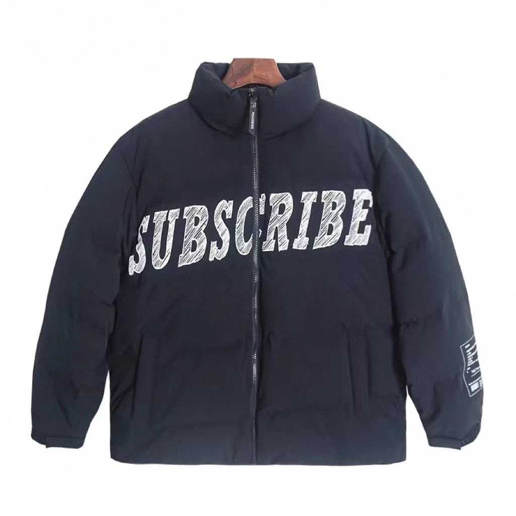 冬季新款立领时尚百搭休闲印花羽绒服4152