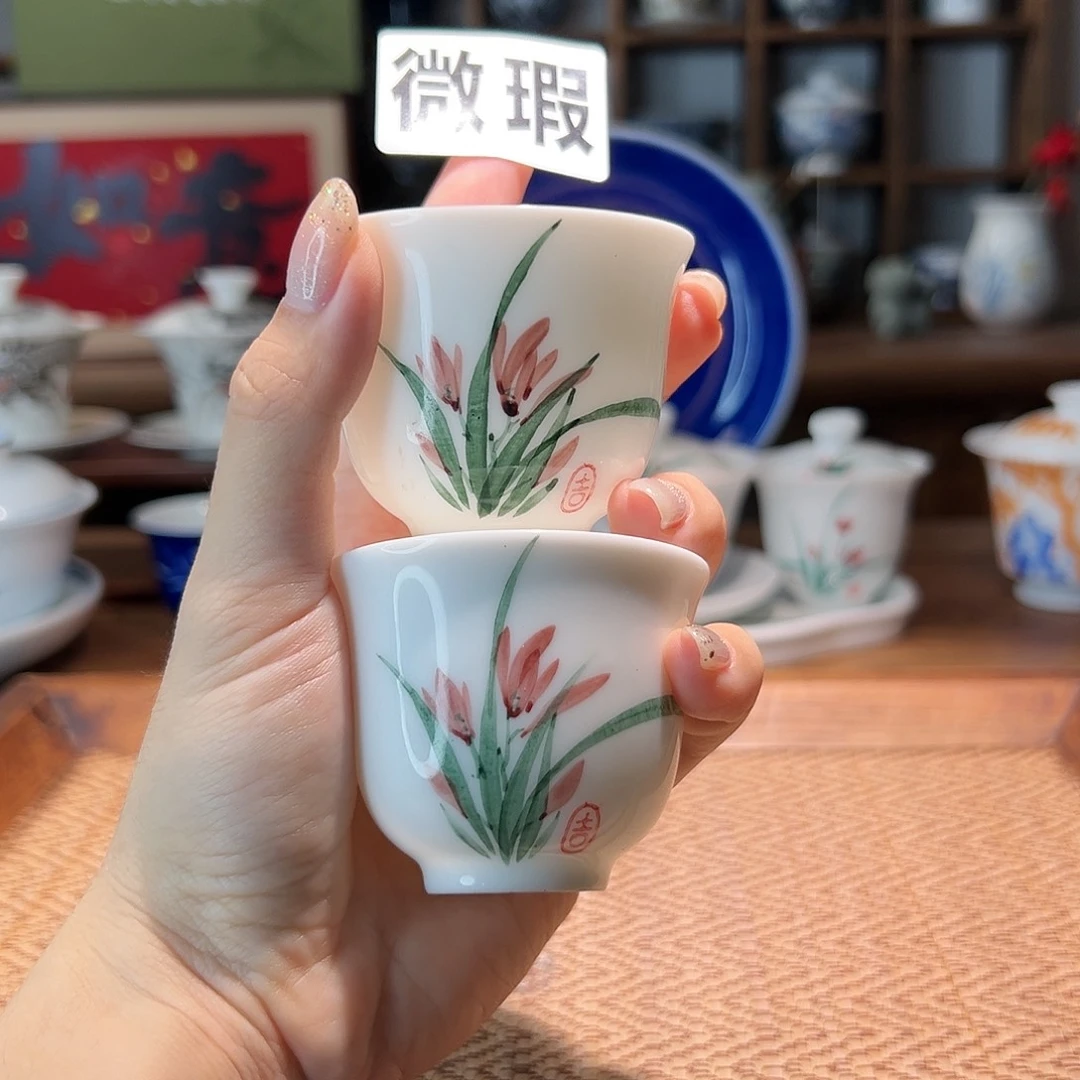 【闪购商品】微瑕 手绘 2个杯
