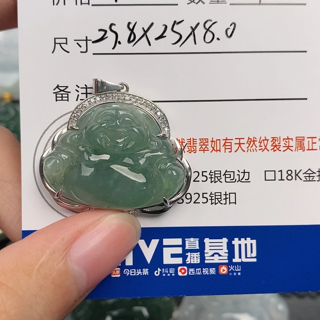 翡翠银S925镶嵌颈饰
