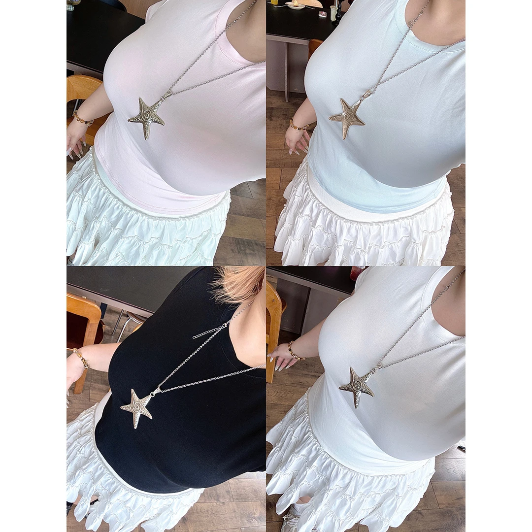 全球花【纯色小T】大码夏季正肩圆领短袖上衣基础修身显瘦收腰T恤女