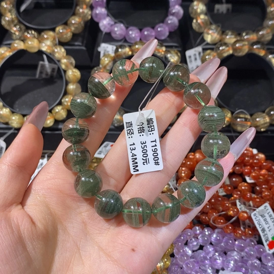 水晶手链未镶嵌蓝*WT1900#13.4mm