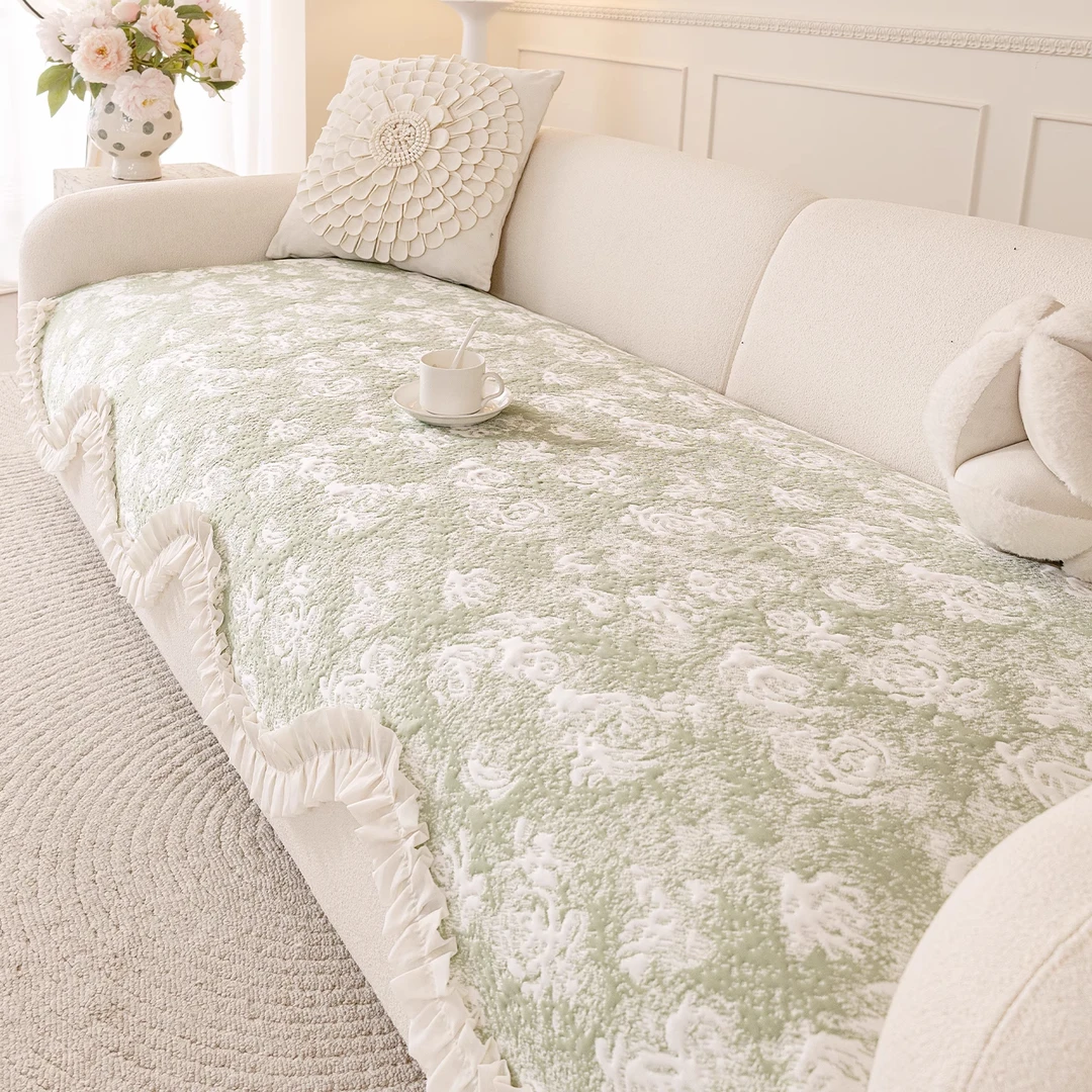 2025夏季新款高端异形凉感冰丝沙发盖垫防滑直排一片式沙发凉席垫