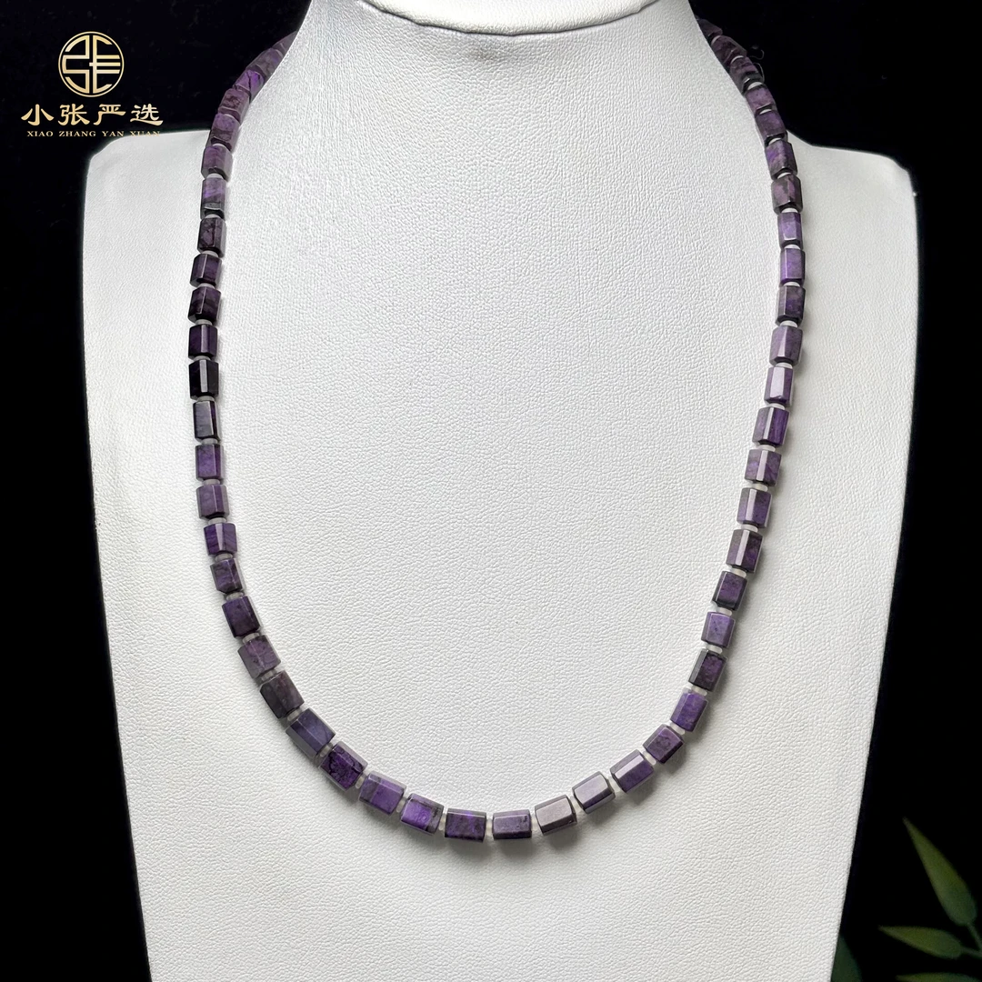 【小张严选】SS94206 南非舒俱来帝W紫方棱项链  多样发其一