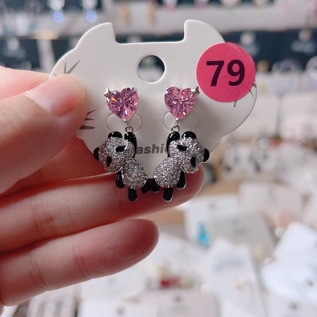 琉璃铁合金合金耳环