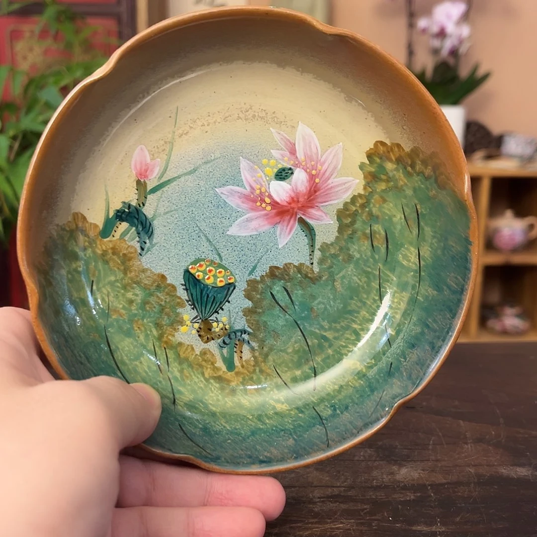 柴烧手工手绘陶瓷