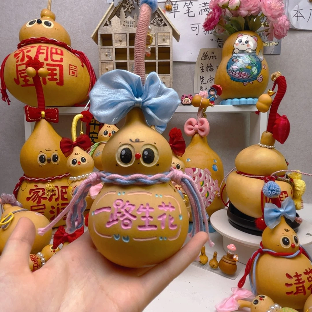 葫芦家居摆件一路生花