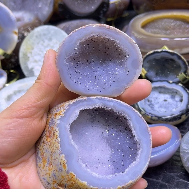 水晶未镶嵌珠宝半成品啵啵盆