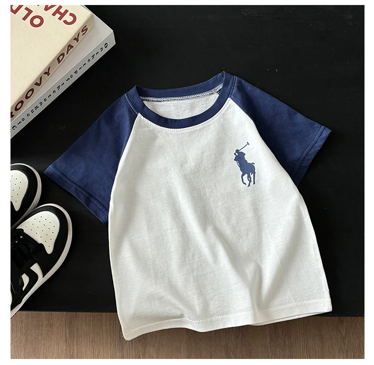 100%纯棉A类儿童短袖t恤女童夏装婴儿宝宝夏季童装新款男童上衣