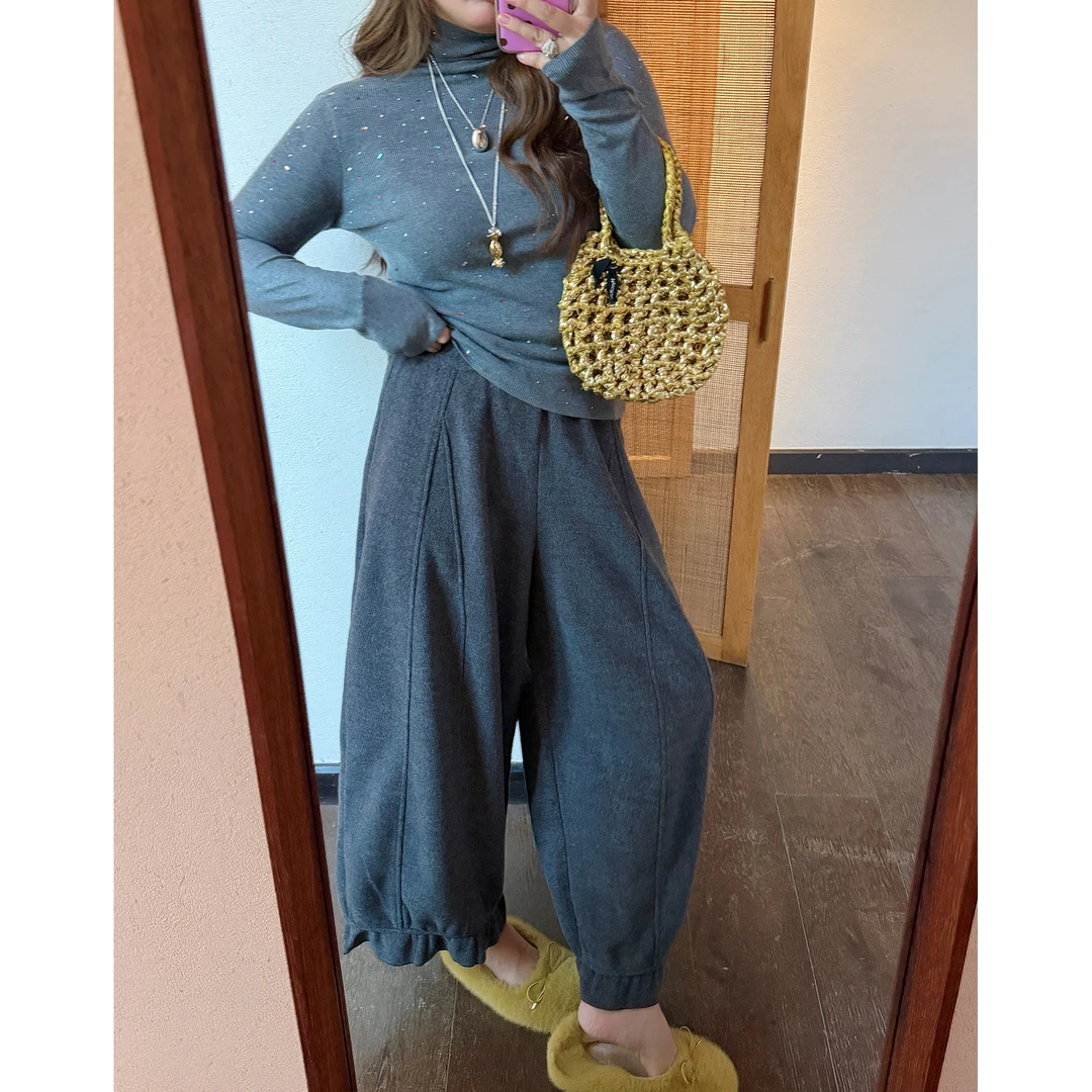 Dazi金大支 花苞裤女宽松九分休闲裤子1224/0548