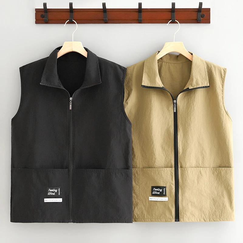 简约防泼水马甲围裙餐饮专用工作服定制印字坎肩背心厨房做饭家用