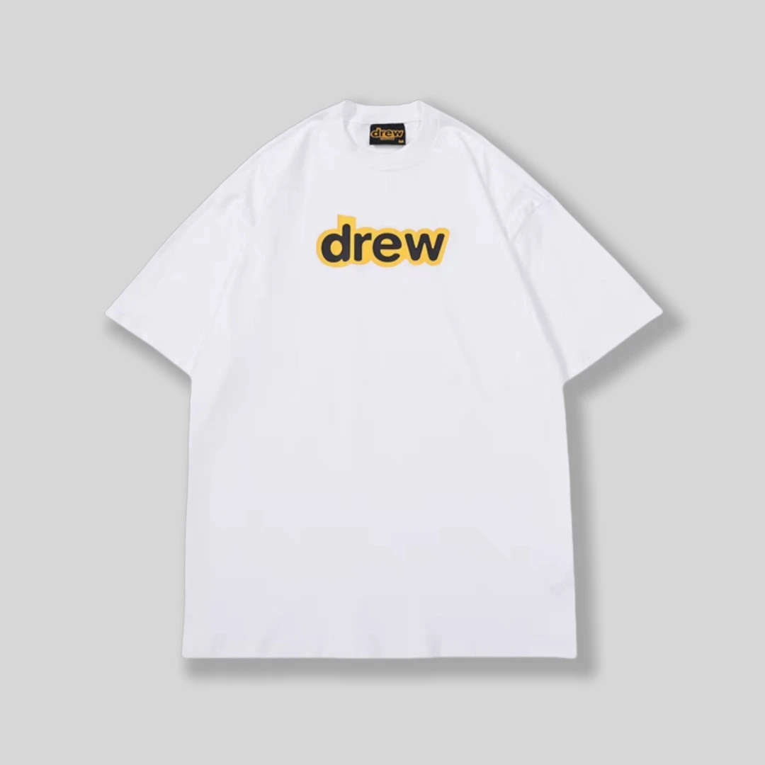 潮牌笑脸字母时尚T恤高街潮流宽松纯棉短袖T恤