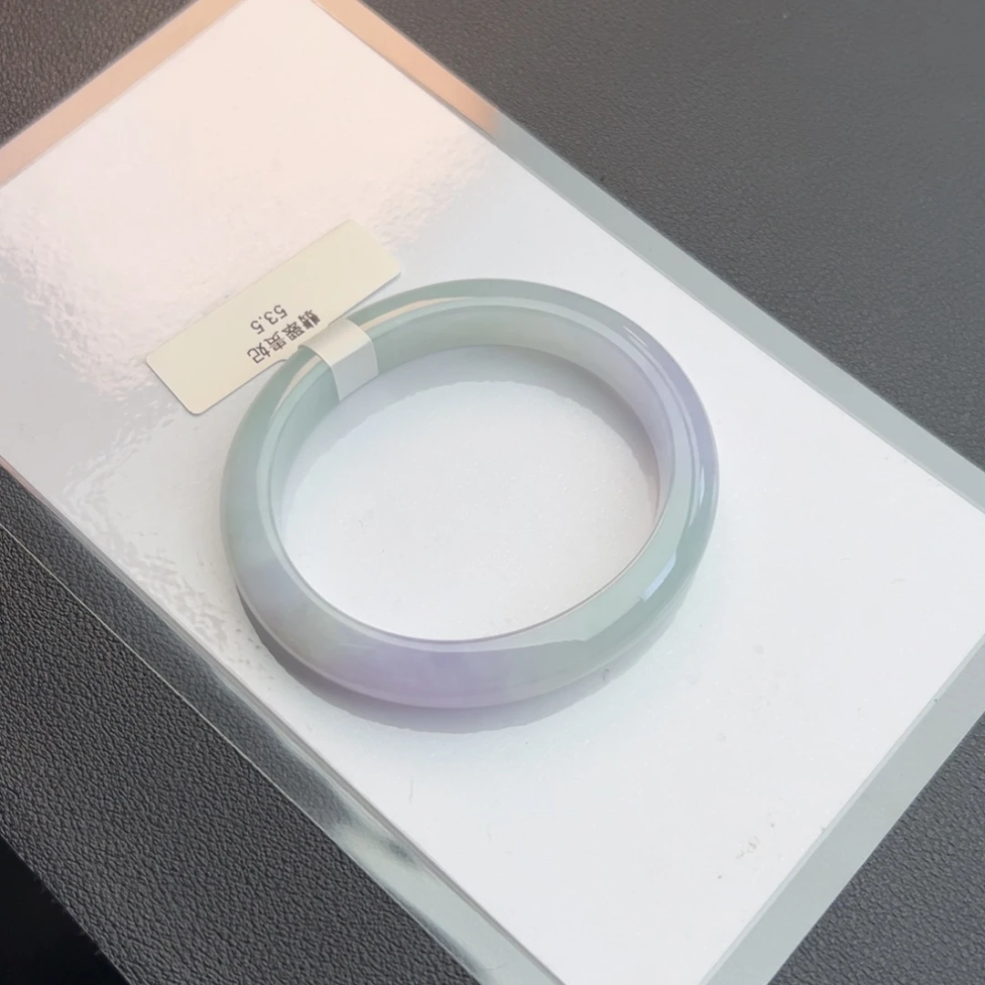 翡翠未镶嵌手镯53.5贵妃